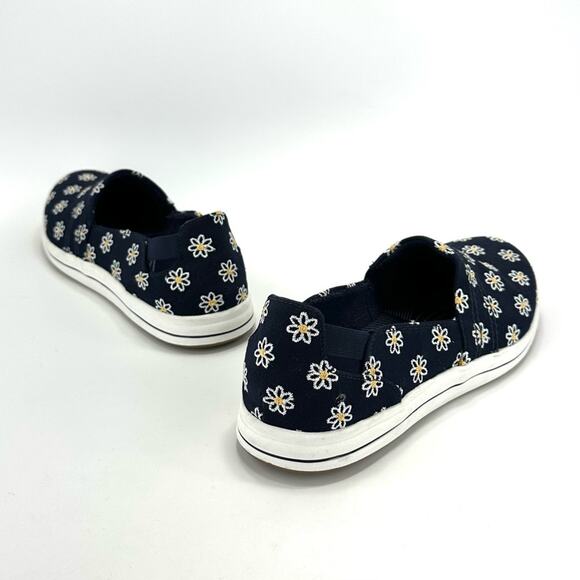 Clarks Cloudsteppers Breeze Ave Slip-On Flats/Sneaker Sz 10 W Daisy Floral Denim - Picture 3 of 16